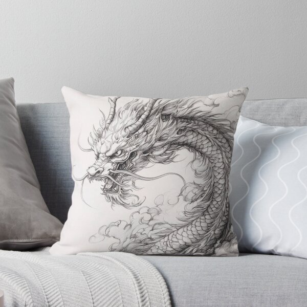 Item preview, Black and white Chinese Dragon designed and sold by Pencil-Art.