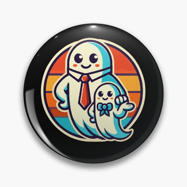 Item preview, Dad Ghost Father With Child Funny Halloween designed and sold by LuminOrb.