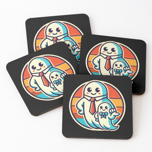Item preview, Dad Ghost Father With Child Funny Halloween designed and sold by LuminOrb.