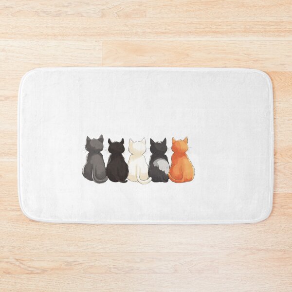Item preview, Cartoon cats sitting in a row, back view designed and sold by Tee Studio.