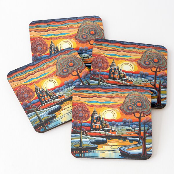 Item preview, Winter day at sunset 14 designed and sold by George Hutton Hunter.