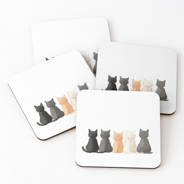 Item preview, Back view of cartoon cats sitting in a designed and sold by Tee Studio.