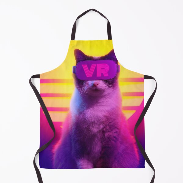 Item preview, Colorful Retrowave Cat designed and sold by dreamexe.
