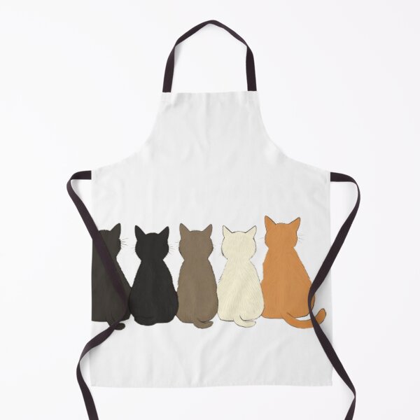 Item preview, Cartoon cats in a row, shown from behind designed and sold by Tee Studio.