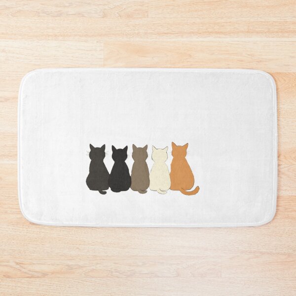 Item preview, Cartoon cats in a row, shown from behind designed and sold by Tee Studio.