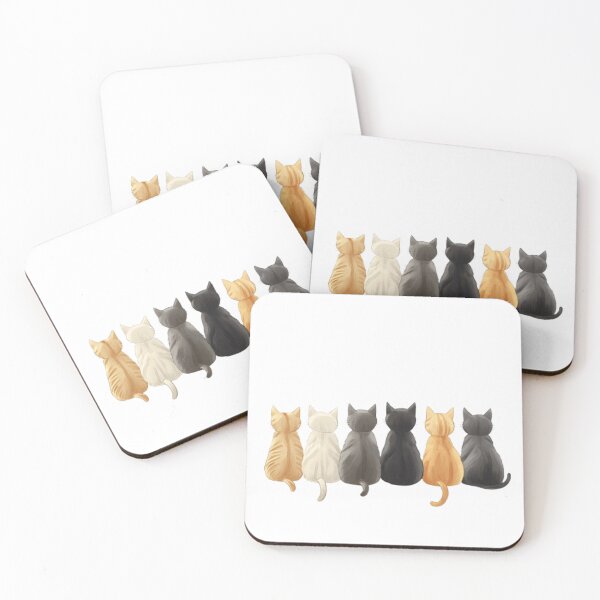 Item preview, Back-facing cartoon cats sitting in a designed and sold by Tee Studio.