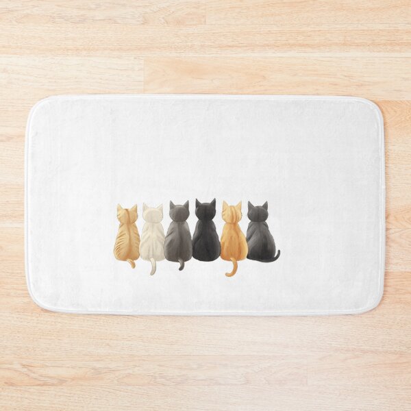 Item preview, Back-facing cartoon cats sitting in a designed and sold by Tee Studio.