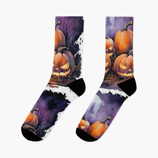 Item preview, Watercolor Spooky Pumpkins, Halloween designed and sold by ArtPixelHaven.