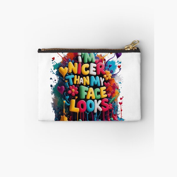 Item preview, I'm nicer than my face looks  designed and sold by KRStyleClub.