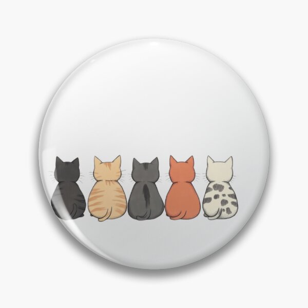 Item preview, Cartoon cats sitting, back view, in a designed and sold by Tee Studio.