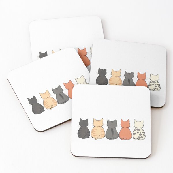 Item preview, Cartoon cats sitting, back view, in a designed and sold by Tee Studio.