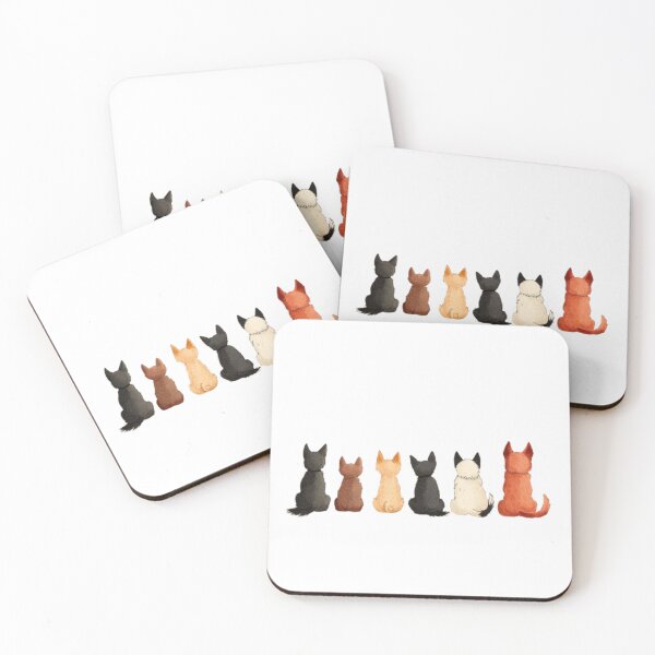 Item preview, Back-facing cartoon dogs sitting in designed and sold by Tee Studio.