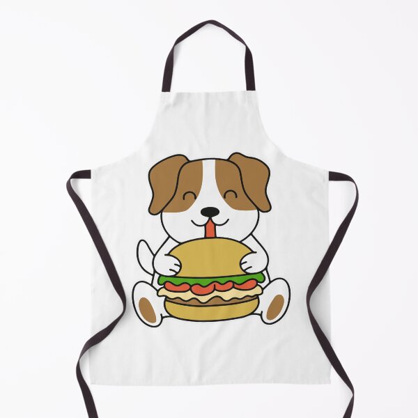 Item preview, Cute dog holding a burger with lettuce and tomato designed and sold by rasagamastore.