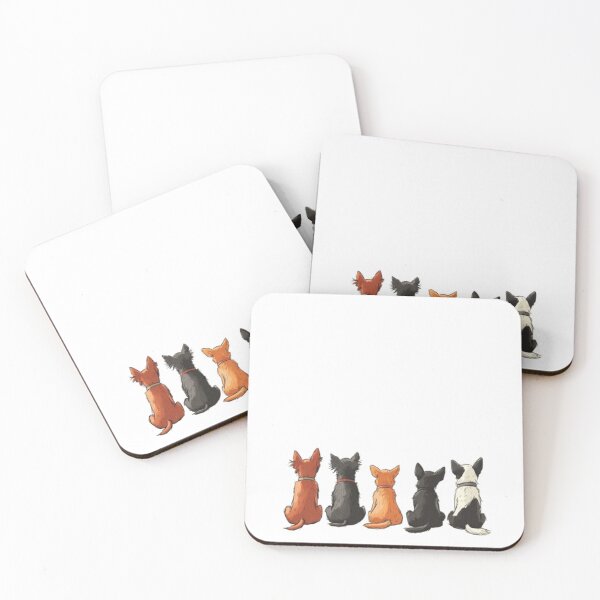 Item preview, A group of cartoon dogs sitting in a row designed and sold by Tee Studio.