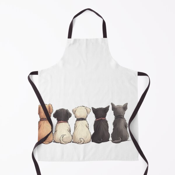 Item preview, From the back, cartoon dogs sit together designed and sold by Tee Studio.