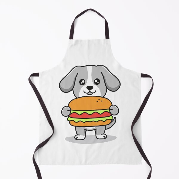Item preview, Cute dog holding a burger with lettuce and tomato designed and sold by rasagamastore.