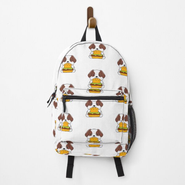Item preview, Cute dog holding a burger with lettuce and tomato designed and sold by rasagamastore.