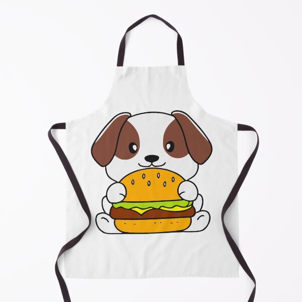 Item preview, Cute dog holding a burger with lettuce and tomato designed and sold by rasagamastore.