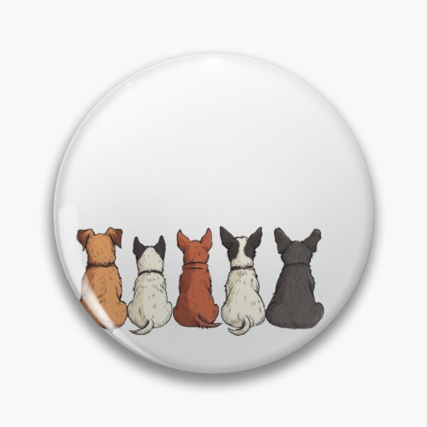 Item preview, Back view of cartoon dogs sitting designed and sold by Tee Studio.