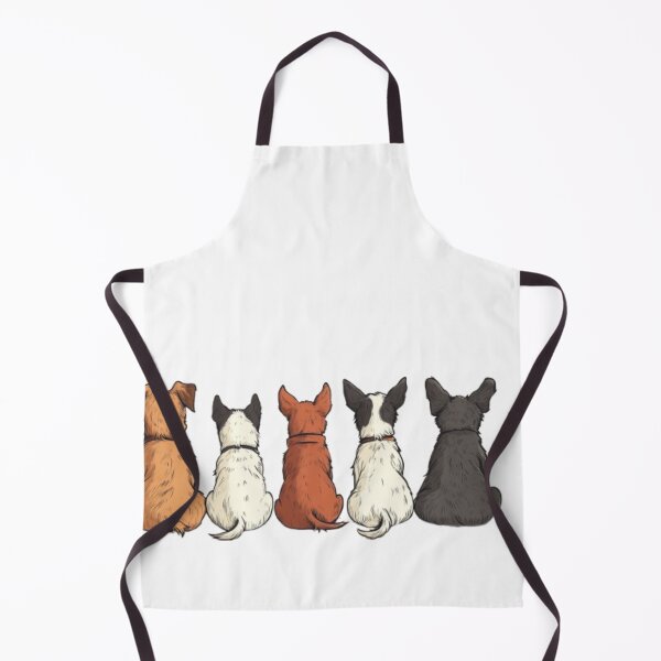 Item preview, Back view of cartoon dogs sitting designed and sold by Tee Studio.