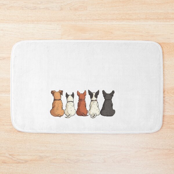 Item preview, Back view of cartoon dogs sitting designed and sold by Tee Studio.