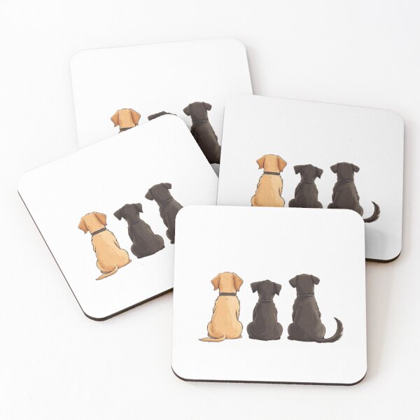 Item preview, Cartoon dogs sitting in a line designed and sold by Tee Studio.