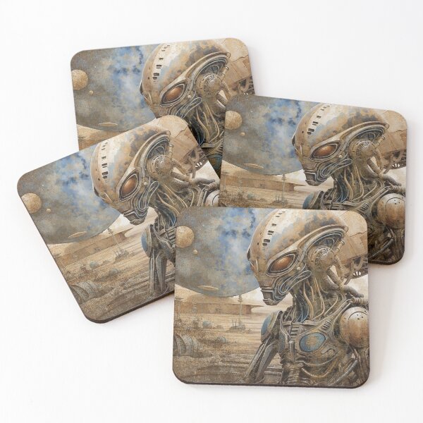 Item preview, Planet of Extra Terrestrial Aliens - Space designed and sold by FlowerMeFlorals.