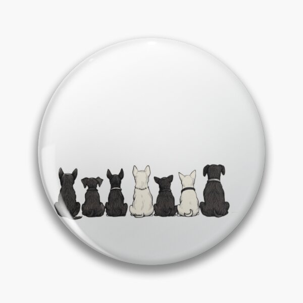Item preview, A row of cartoon dogs sitting with their designed and sold by Tee Studio.