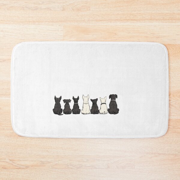 Item preview, A row of cartoon dogs sitting with their designed and sold by Tee Studio.