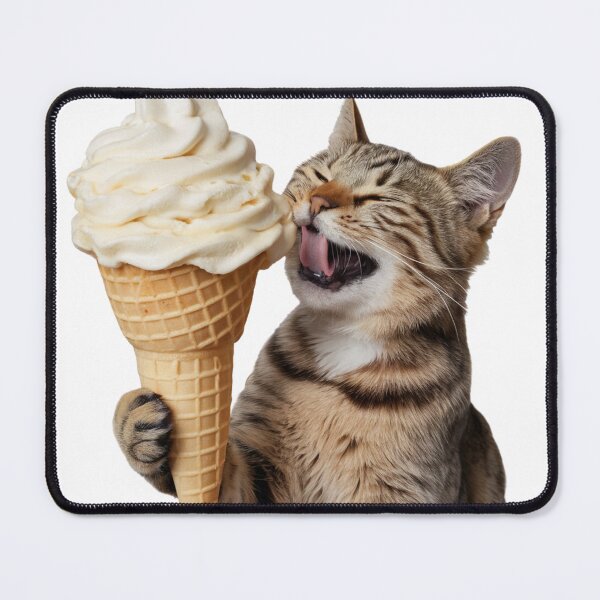 Item preview, Cat eating ice cream designed and sold by FusiTink.