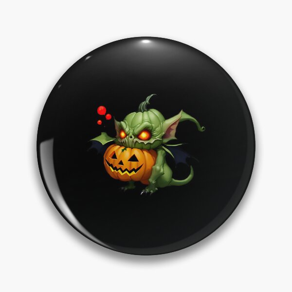 Item preview, Mischievous Goblin Halloween pumpkin designed and sold by WitMeme.
