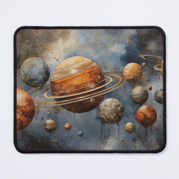 Item preview, Abstract Planets - Space designed and sold by FlowerMeFlorals.