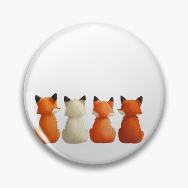 Item preview, Back view of cartoon foxes sitting. designed and sold by Tee Studio.