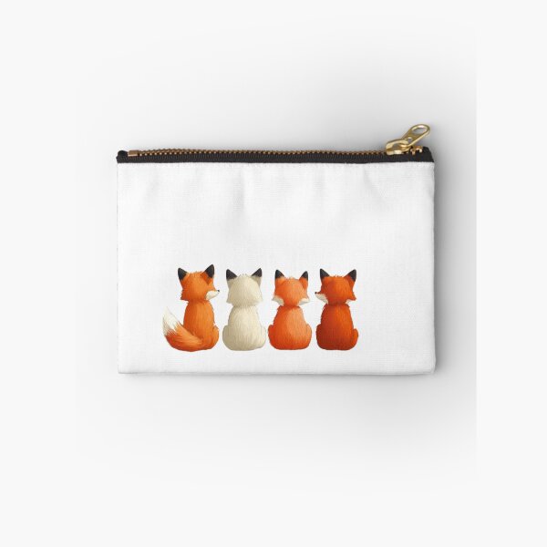 Item preview, Back view of cartoon foxes sitting. designed and sold by Tee Studio.