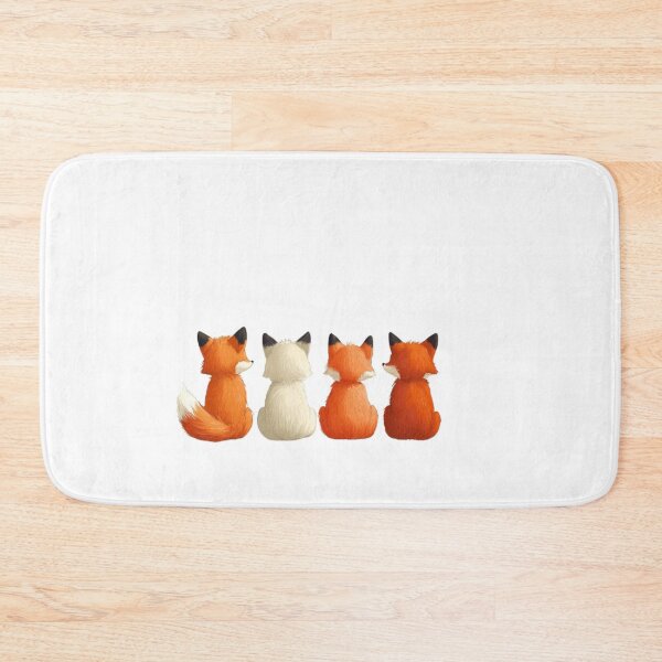 Item preview, Back view of cartoon foxes sitting. designed and sold by Tee Studio.