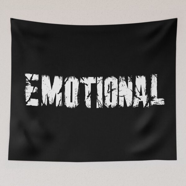 Item preview, Raw Emotion: Powerful Abstract Typography - White designed and sold by LuminShadowArt.