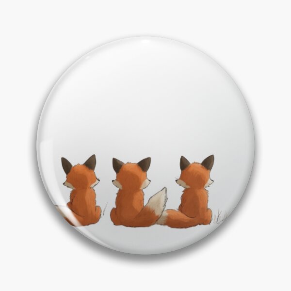 Item preview, Foxes sitting in a row, cartoon back. designed and sold by Tee Studio.