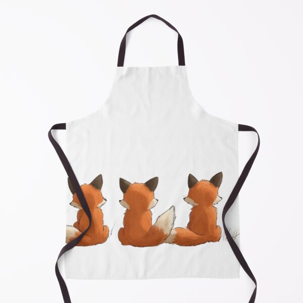 Item preview, Foxes sitting in a row, cartoon back. designed and sold by Tee Studio.
