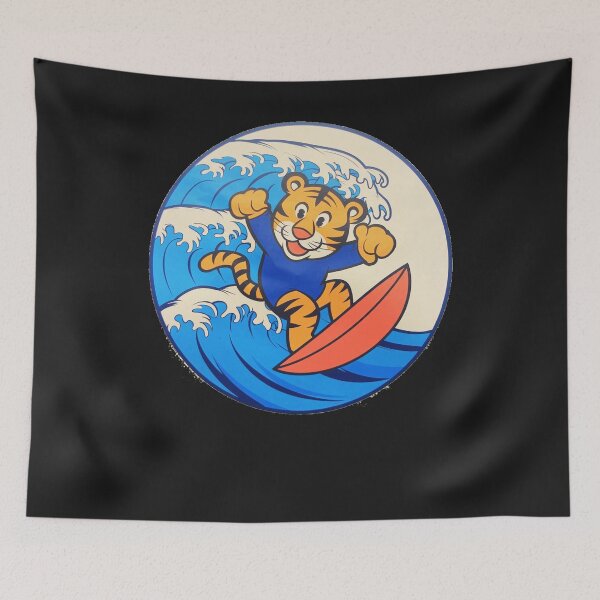 Item preview, Funny animals surfing the waves  designed and sold by AnimalsDH305.