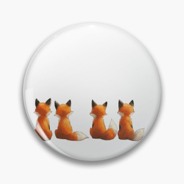 Item preview, Cartoon foxes lined up, back view. designed and sold by Tee Studio.
