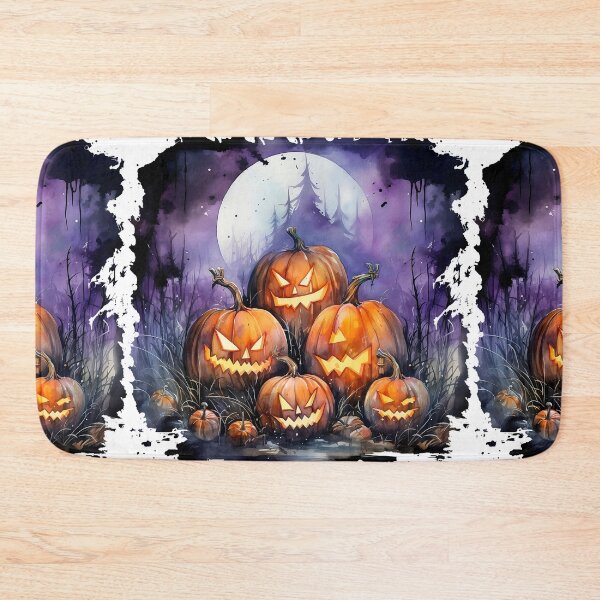 Item preview, Watercolor Spooky Pumpkins, Halloween designed and sold by ArtPixelHaven.