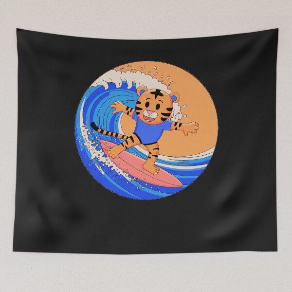 Item preview, Funny animals surfing the waves  designed and sold by AnimalsDH305.