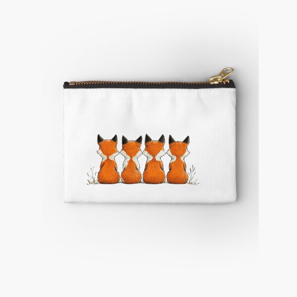 Item preview, Back view of foxes in a row, cartoon. designed and sold by Tee Studio.
