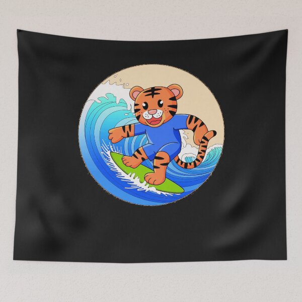Item preview, Funny animals surfing the waves  designed and sold by AnimalsDH305.