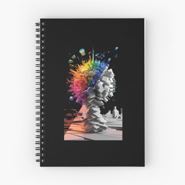 Item preview, Abstract Colorful Explosion Grayscale Geometric Modern Art Design designed and sold by janastefa.