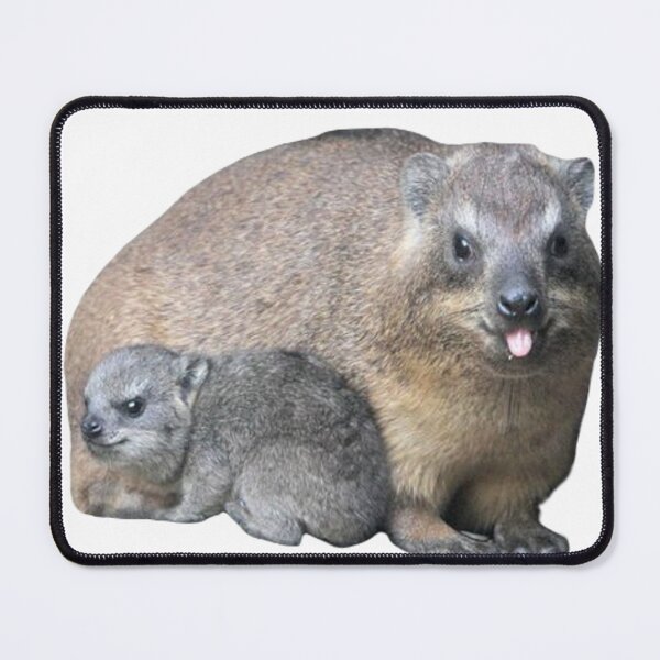 Item preview, rock hyrax mom and baby designed and sold by SillyLittleSnek.