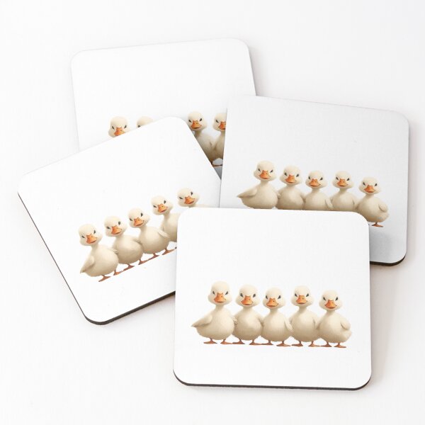 Item preview, Ducklings sitting in a row, back view. designed and sold by Tee Studio.