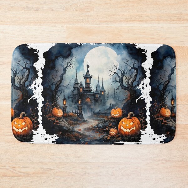 Item preview, Watercolor Spooky Pumpkins, Halloween designed and sold by ArtPixelHaven.