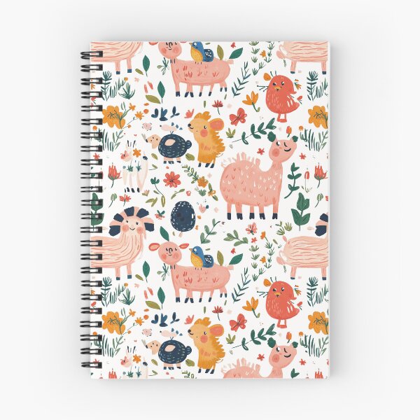 Item preview, Whimsical illustration of farm animals designed and sold by porbenjaporn.