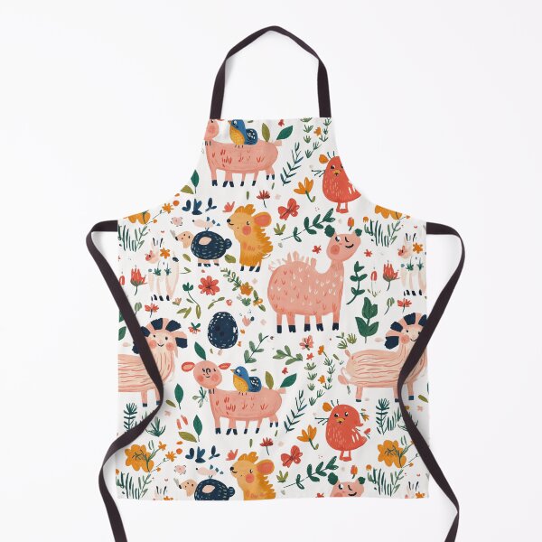 Item preview, Whimsical illustration of farm animals designed and sold by porbenjaporn.